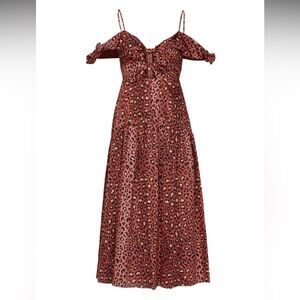 🔥Rebecca Taylor Cheetah Cutout Dress 🐆